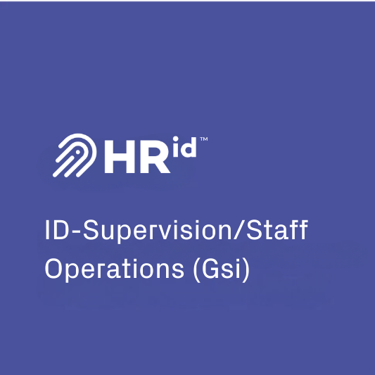 ID-Supervision/Staff Operations (Gsi)