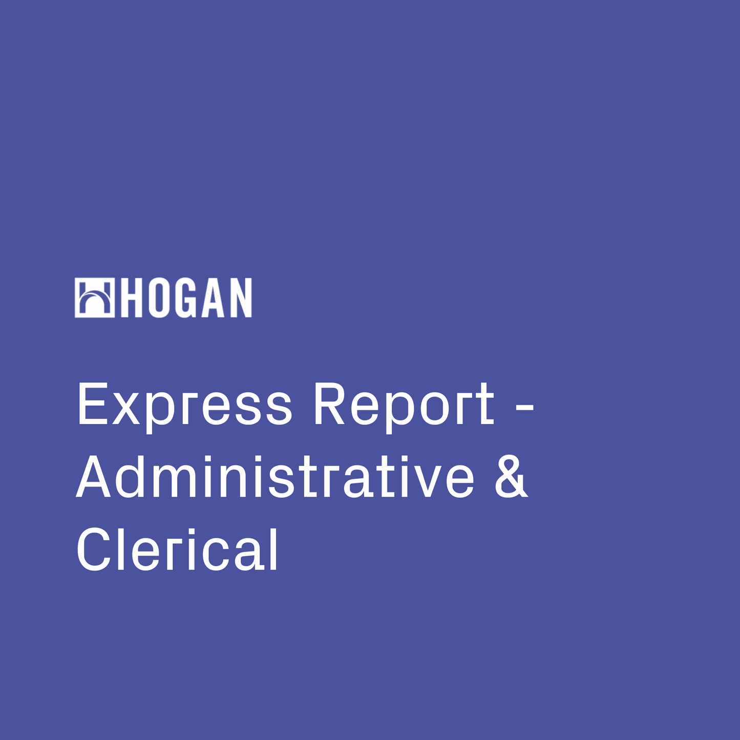 Express Report - Administrative & Clerical