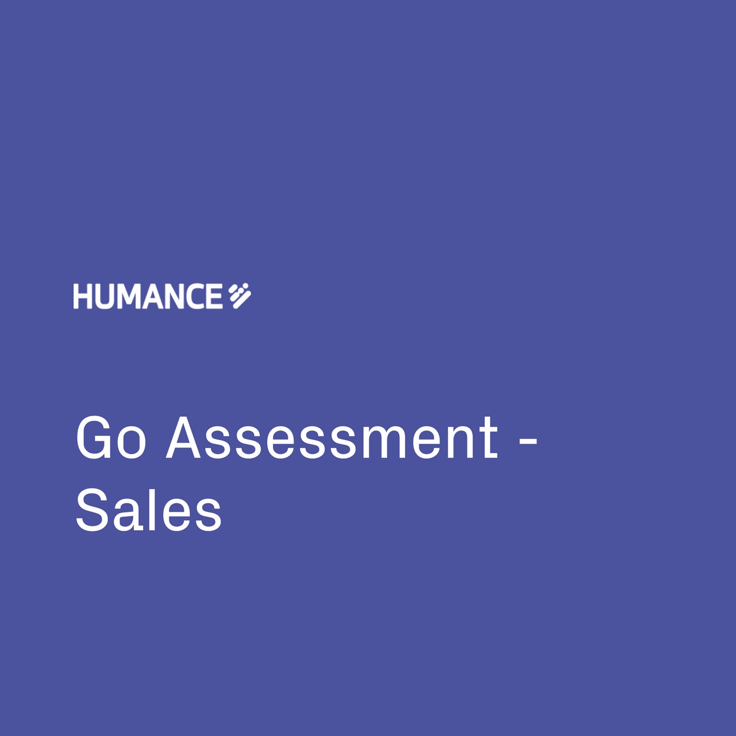 Go Assessment - Sales