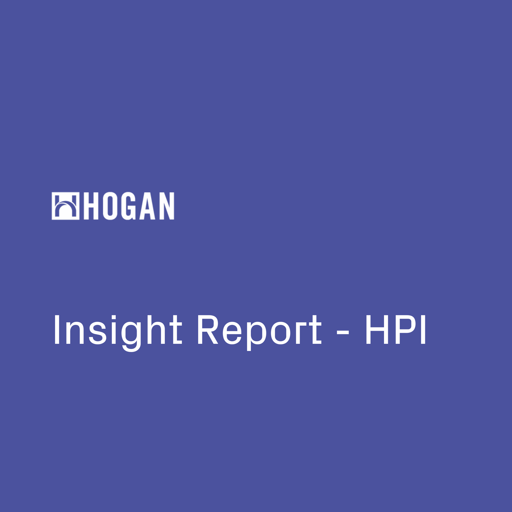 Insight Report - Hogan Personality Inventory | Pixonality