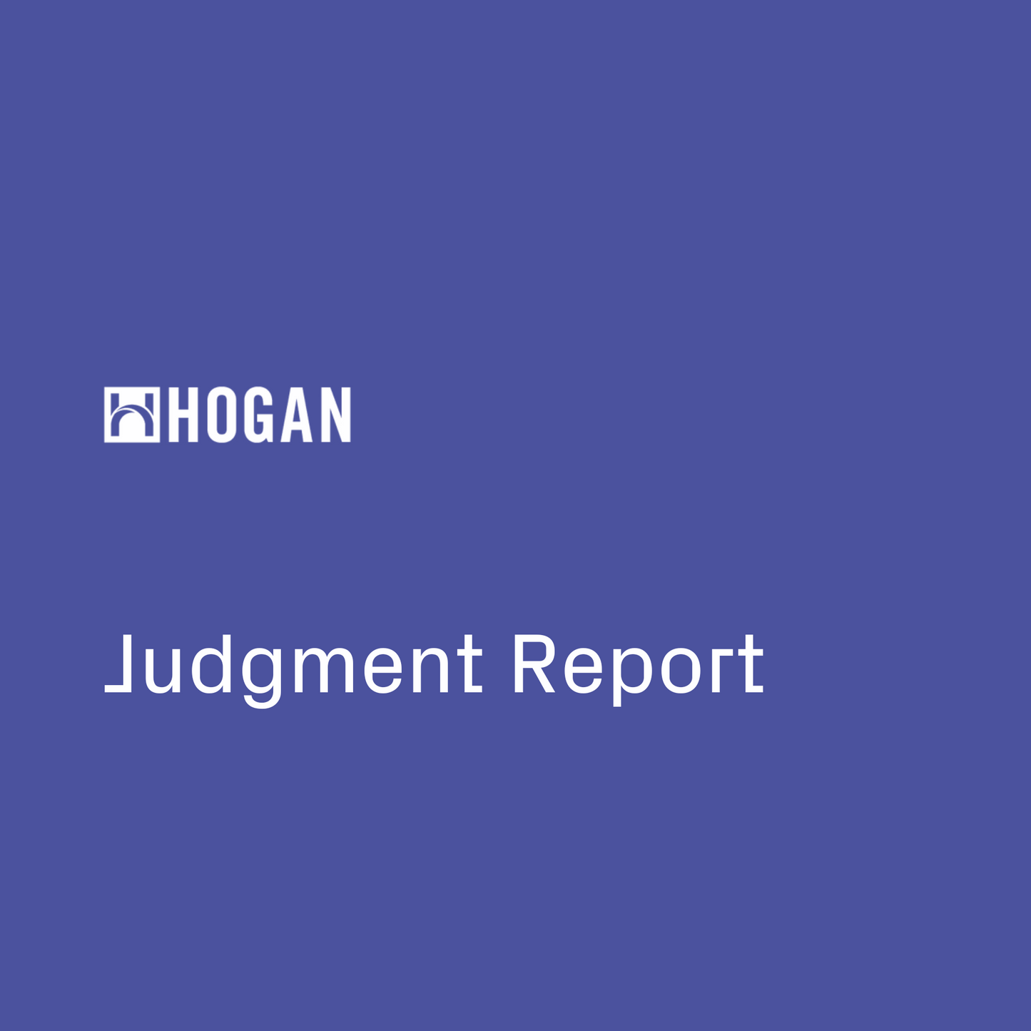 Judgment Report