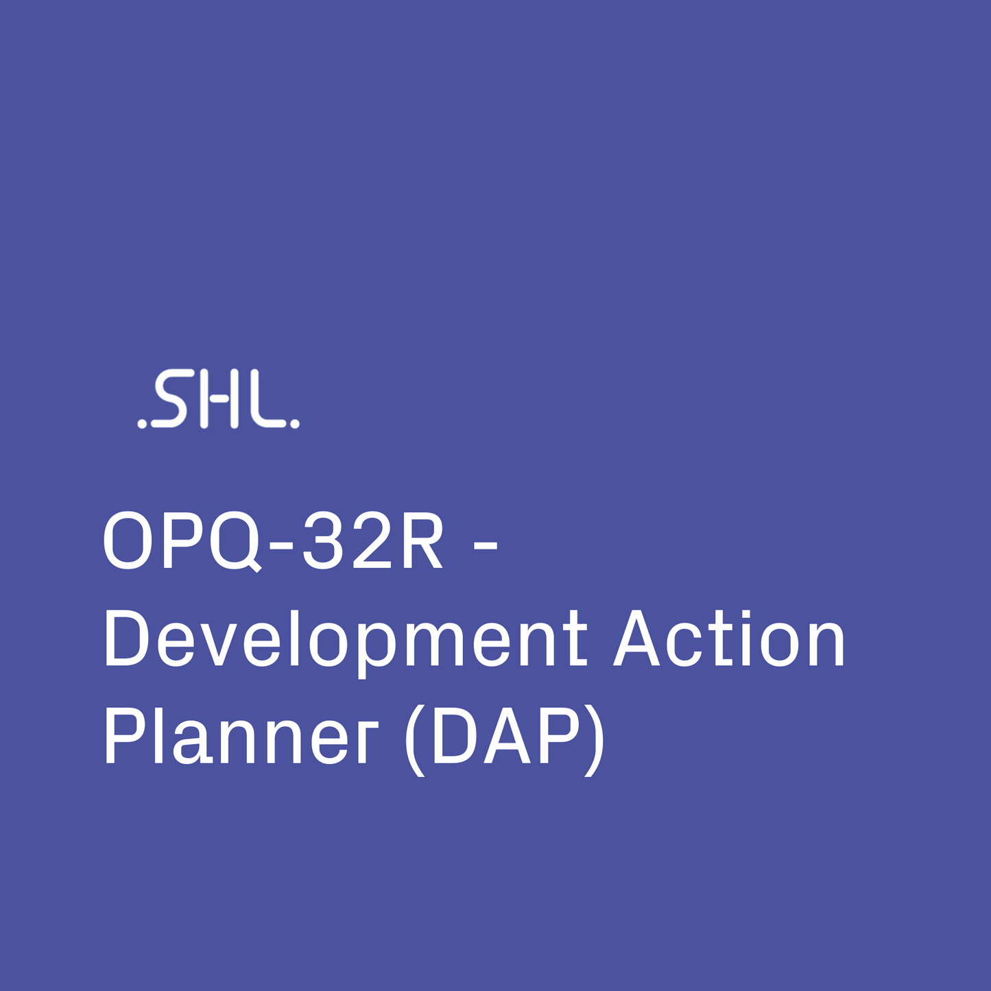 OPQ-32R - Development Action Planner (DAP)