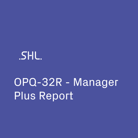 OPQ-32R - Manager Plus Report