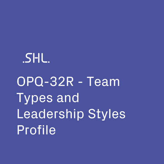 OPQ-32R - Team Types and Leadership Styles Profile