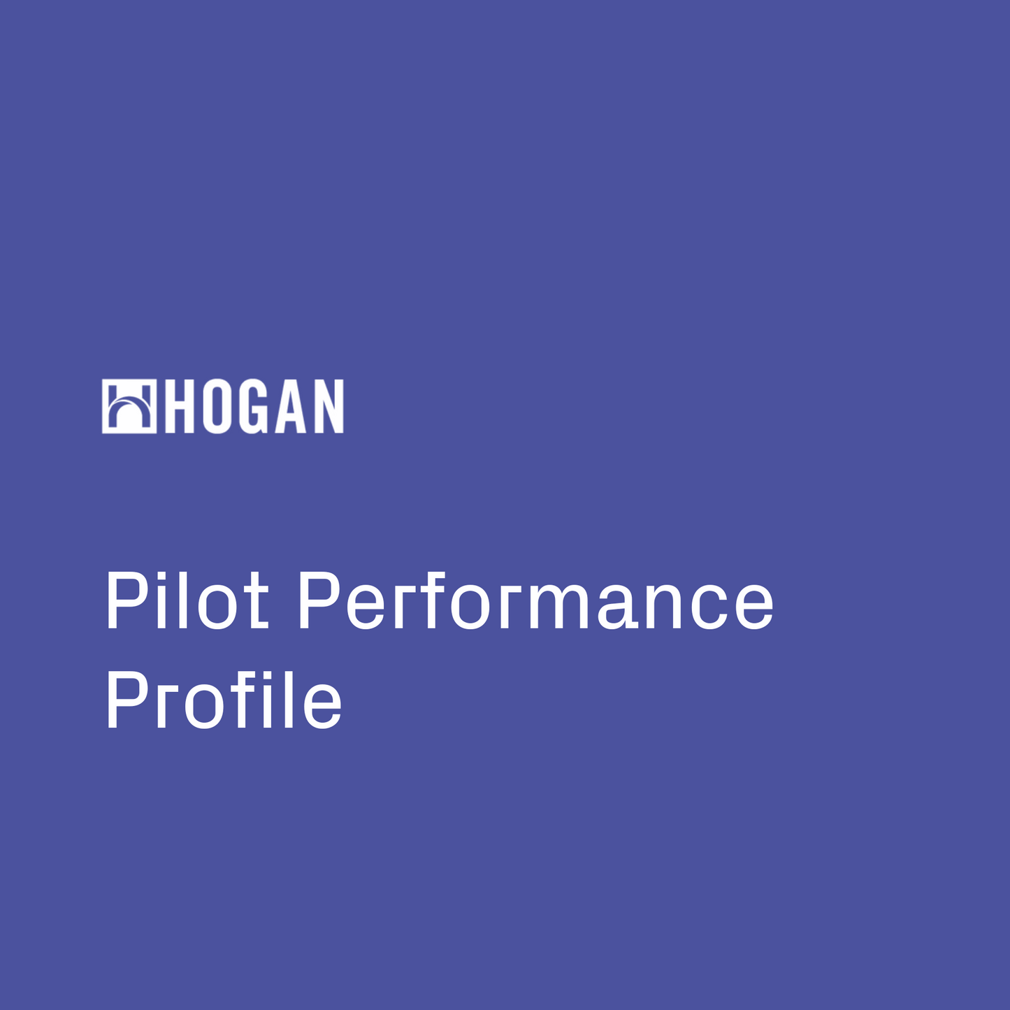 Pilot Performance Profile